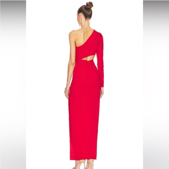 Ronny Kobo Red Lorinna High Slit Dress - Picture 3 of 8